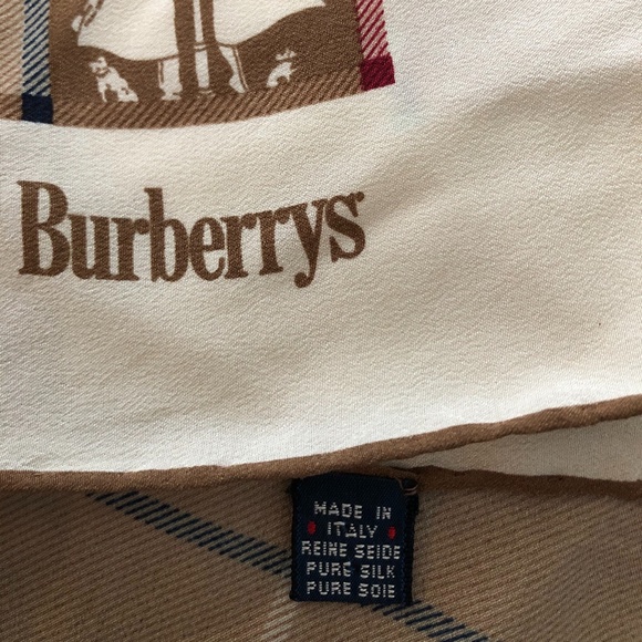 Burberry Burberrys Silk Square Scarf Wrap - Picture 2 of 3
